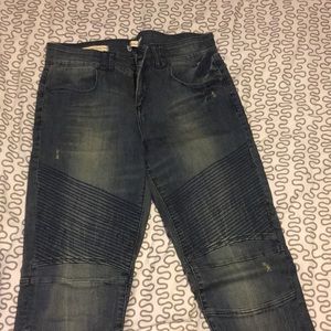 Silence and noice denim moto jeans